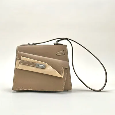 KELLY DESORDRE EPSOM LEATHER ETOUPE WITH PALLADIUM HARDWARE (PHW) - 1