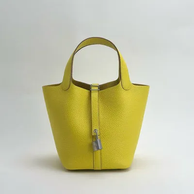 PICOTIN 18 LOCK CLEMENCE LEATHER LIME WITH PALLADIUM HARDWARE (PHW) - 1
