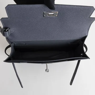 KELLY DEPECHES 25 EPSOM LEATHER ARDOISE WITH PALLADIUM HARDWARE (PHW) - 3