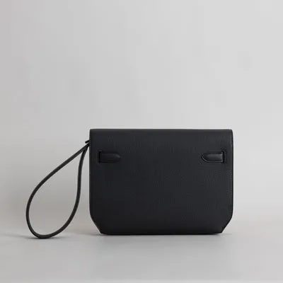 KELLY DEPECHES 25 TOGO LEATHER BLACK WITH PALLADIUM HARDWARE (PHW) - 2