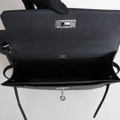 KELLY DEPECHES 25 TOGO LEATHER BLACK WITH PALLADIUM HARDWARE (PHW) - 3