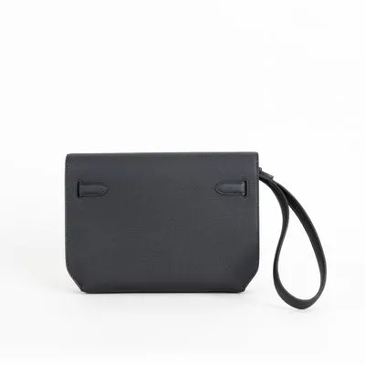 KELLY DEPECHES 25 TOGO LEATHER SO BLACK WITH PVD BLACK HARDWARE (LIMITED)