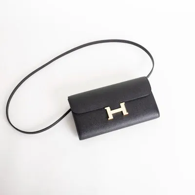 CONSTANCE TO GO EPSOM LEATHER NOIR (BLACK) WITH GOLD HARDWARE (GHW) - 1