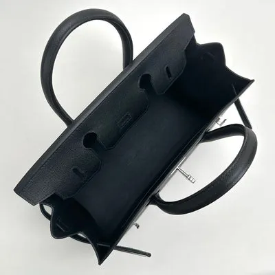 BIRKIN 30 EPSOM LEATHER (SELLIER SHAPE) NOIR (BLACK) WITH PALLADIUM HARDWARE (PHW) - 3