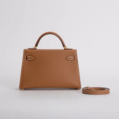 MINI KELLY II (20) EPSOM LEATHER GOLD WITH GOLD HARDWARE (GHW) - 2