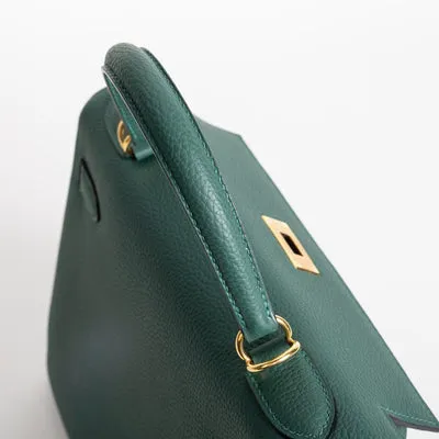 KELLY 28 TOGO LEATHER MALACHITE WITH GOLD HARDWARE (GHW) - 3