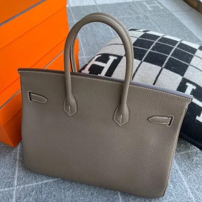 BIRKIN 35 TOGO LEATHER ETOUPE GOLD HARDWARE (GHW) - 2