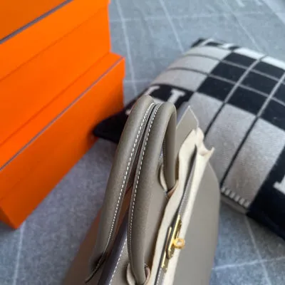 BIRKIN 35 TOGO LEATHER ETOUPE GOLD HARDWARE (GHW) - 5