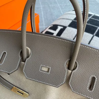 BIRKIN 35 TOGO LEATHER ETOUPE GOLD HARDWARE (GHW) - 3