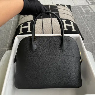 BOLIDE 31 CLEMENCE LEATHER NOIR (BLACK) WITH GOLD HARDWARE (GHW) - 2