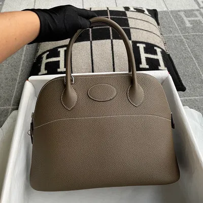BOLIDE 31 CLEMENCE LEATHER ETOUPE WITH PALLADIUM HARDWARE (PHW) - 1