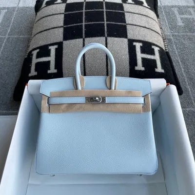 BIRKIN 25 EPSOM LEATHER BLEU ZEPHYR WITH PALLADIUM HARDWARE (PHW) - 1