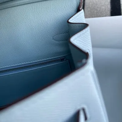 BIRKIN 25 EPSOM LEATHER BLEU ZEPHYR WITH PALLADIUM HARDWARE (PHW) - 3