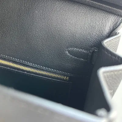BIRKIN 25 EPSOM LEATHER NOIR (BLACK) WITH GOLD HARDWARE (GHW) - 3