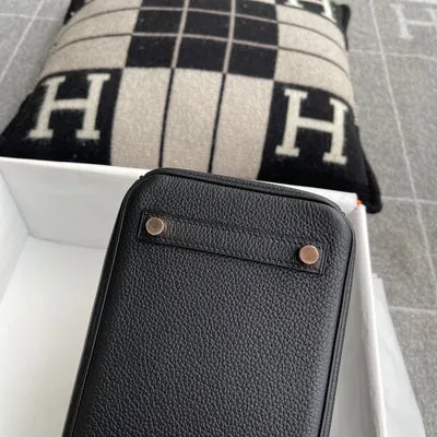 BIRKIN 25 TOGO LEATHER NOIR (BLACK) WITH ROSE GOLD HARDWARE (RGHW) - 4