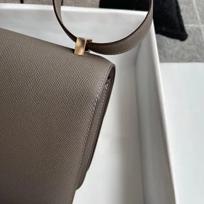CONSTANCE 24 EPSOM LEATHER GRIS ETAIN WITH ROSE GOLD HARDWARE (RGHW) - 5