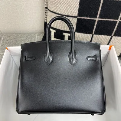 BIRKIN 25 SO BLACK BOX CALF LEATHER WITH PVD BLACK HARDWARE (LIMITED) - 3