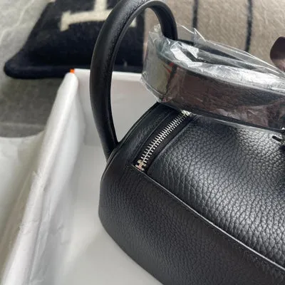 MINI LINDY 20 CLEMENCE LEATHER NOIR (BLACK) WITH PALLADIUM HARDWARE (PHW) - 4