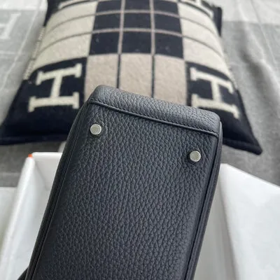 MINI LINDY 20 CLEMENCE LEATHER NOIR (BLACK) WITH PALLADIUM HARDWARE (PHW) - 6