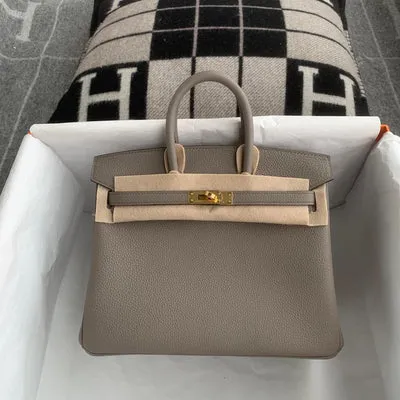 BIRKIN 25 TOGO LEATHER GRIS ASPHALT WITH GOLD HARDWARE (GHW) - 1