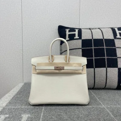 BIRKIN 25 TOGO LEATHER CRAIE WITH ROSE GOLD HARDWARE (RGHW) - 1