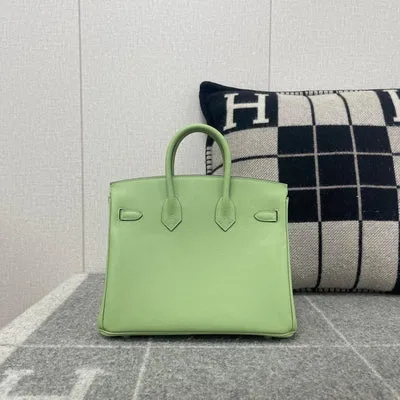 BIRKIN 25 EVERCOLOR LEATHER VERT CRIQUET WITH GOLD HARDWARE (GHW) - 3
