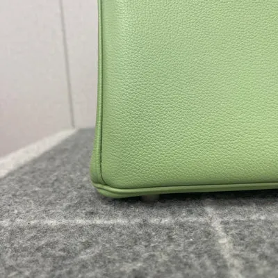 BIRKIN 25 EVERCOLOR LEATHER VERT CRIQUET WITH GOLD HARDWARE (GHW) - 6