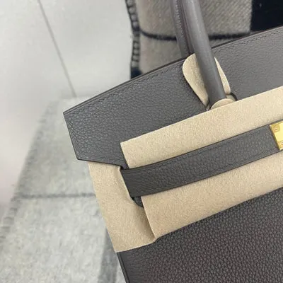 BIRKIN 30 TOGO LEATHER ETAIN WITH GOLD HARDWARE (GHW) - 4