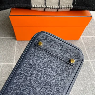 BIRKIN 25 TOGO LEATHER BLEU NUIT WITH GOLD HARDWARE (GHW) - 6
