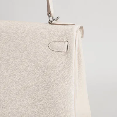 KELLY 28 TOGO LEATHER CRAIE WITH PALLADIUM HARDWARE (PHW) - 5