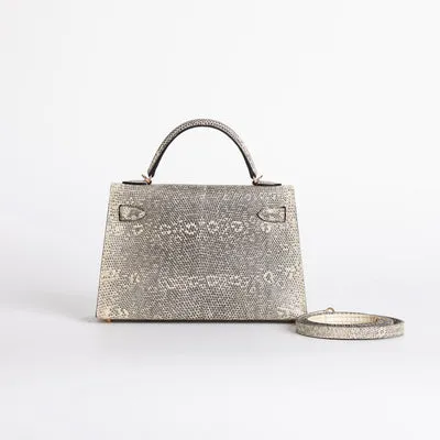 MINI KELLY II (20) OMBRE LIZARD WITH ROSE GOLD HARDWARE (RGHW) - 2