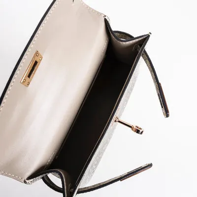 MINI KELLY II (20) OMBRE LIZARD WITH ROSE GOLD HARDWARE (RGHW) - 4