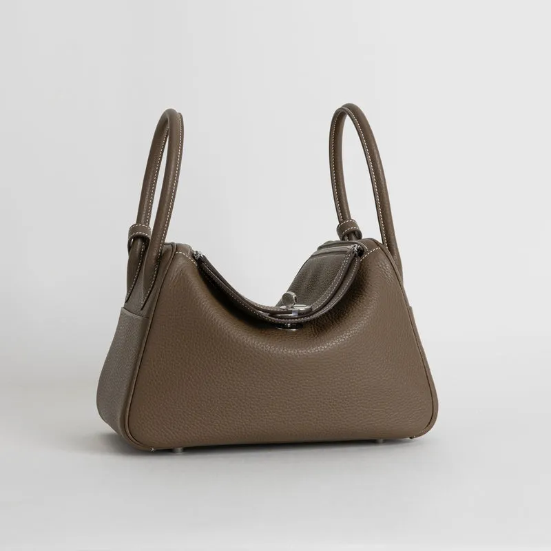 LINDY 30 CLEMENCE LEATHER ETOUPE WITH PALLADIUM HARDWARE (PHW) - 2
