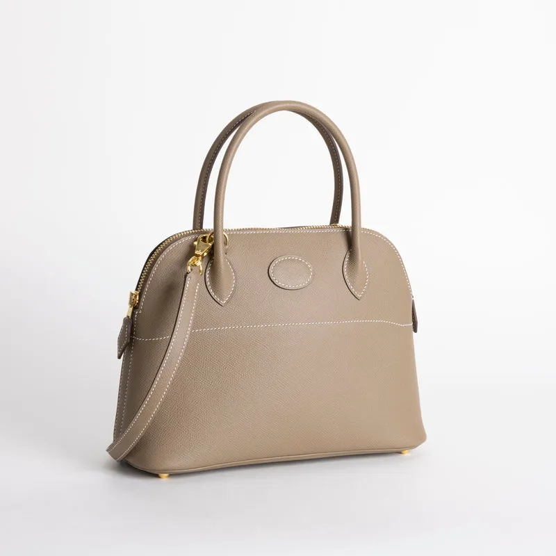 BOLIDE 27 EPSOM LEATHER  ETOUPE WITH GOLD HARDWARE (GHW) - 2