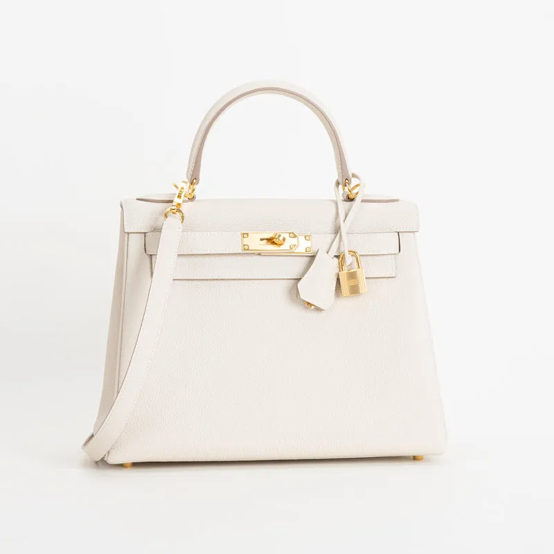 KELLY 28 TOGO LEATHER CRAIE WITH GOLD HARDWARE (GHW) - 2
