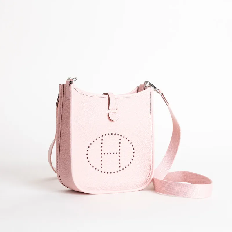 MINI EVELYNE (TPM) CLEMENCE LEATHER ROSE SAKURA WITH PALLADIUM HARDWARE (PHW) - 2