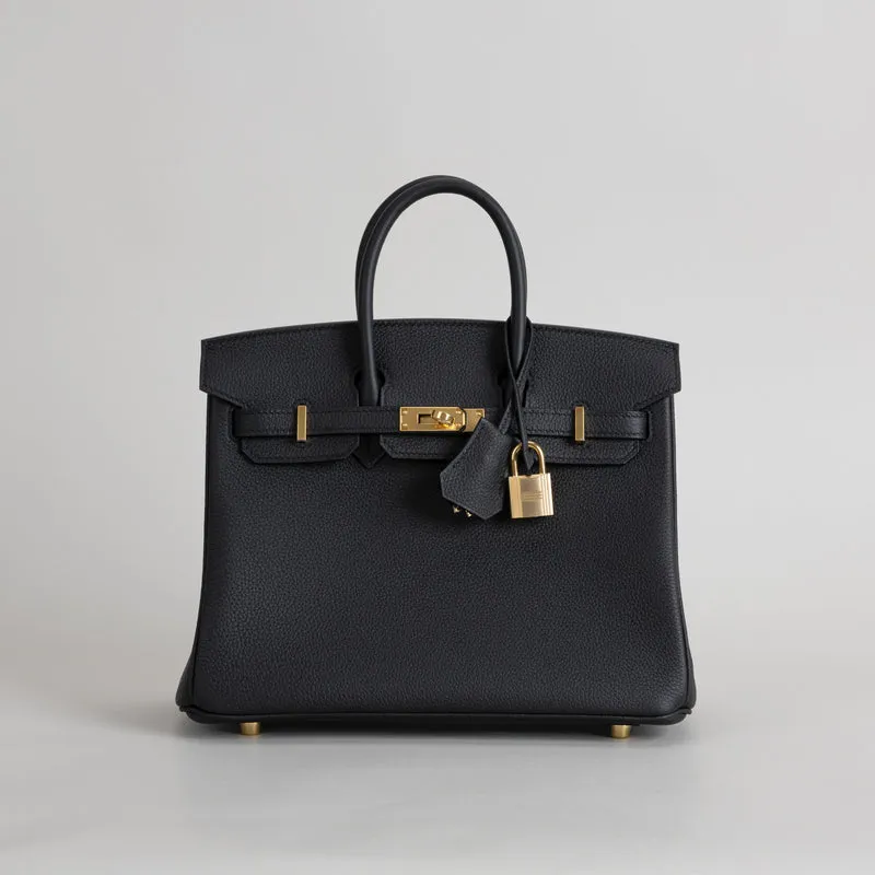 BIRKIN 25 TOGO LEATHER NOIR (BLACK) WITH GOLD HARDWARE (GHW) - 1