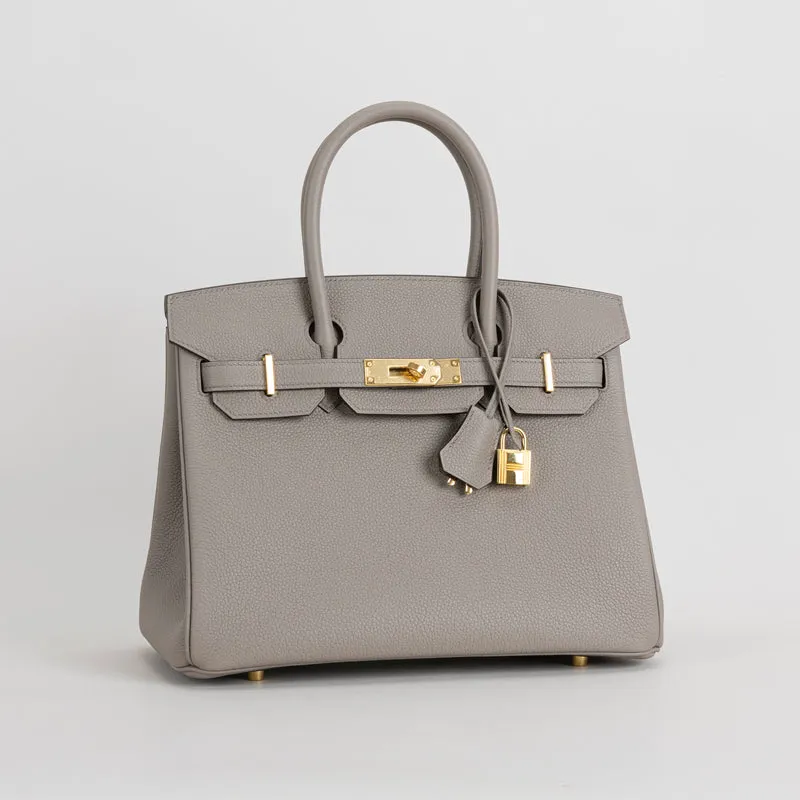 BIRKIN 30 TOGO LEATHER GRIS ASPHALTE WITH GOLD HARDWARE (GHW) - 2