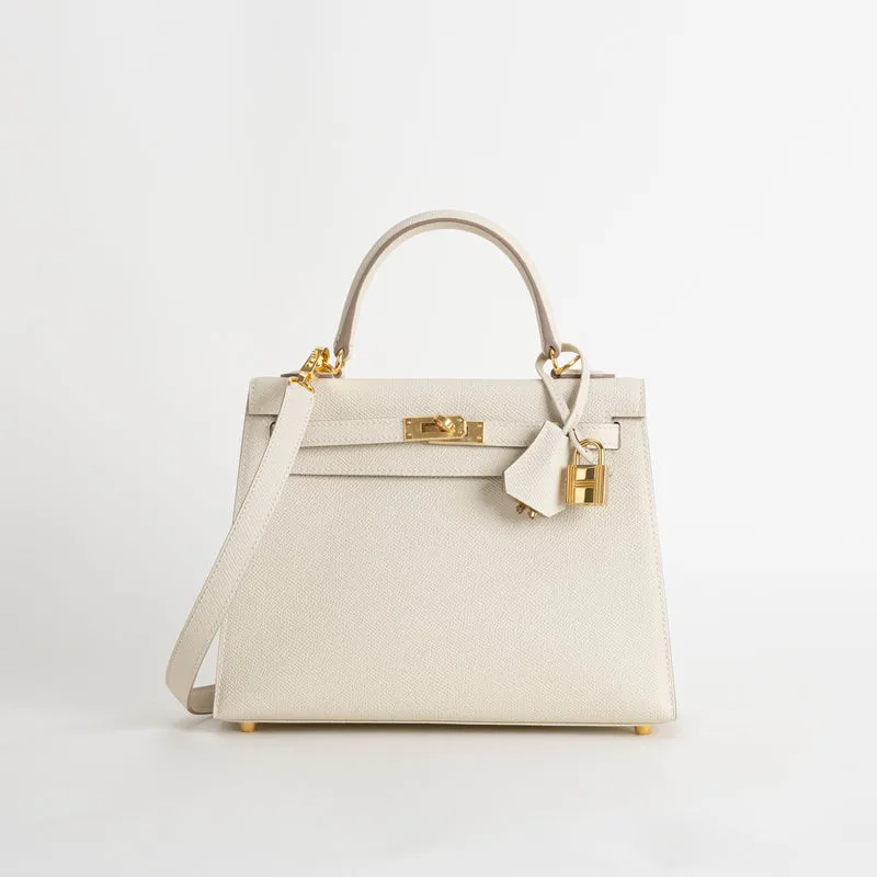 KELLY 25 EPSOM LEATHER CRAIE WITH GOLD HARDWARE (GHW) - 1