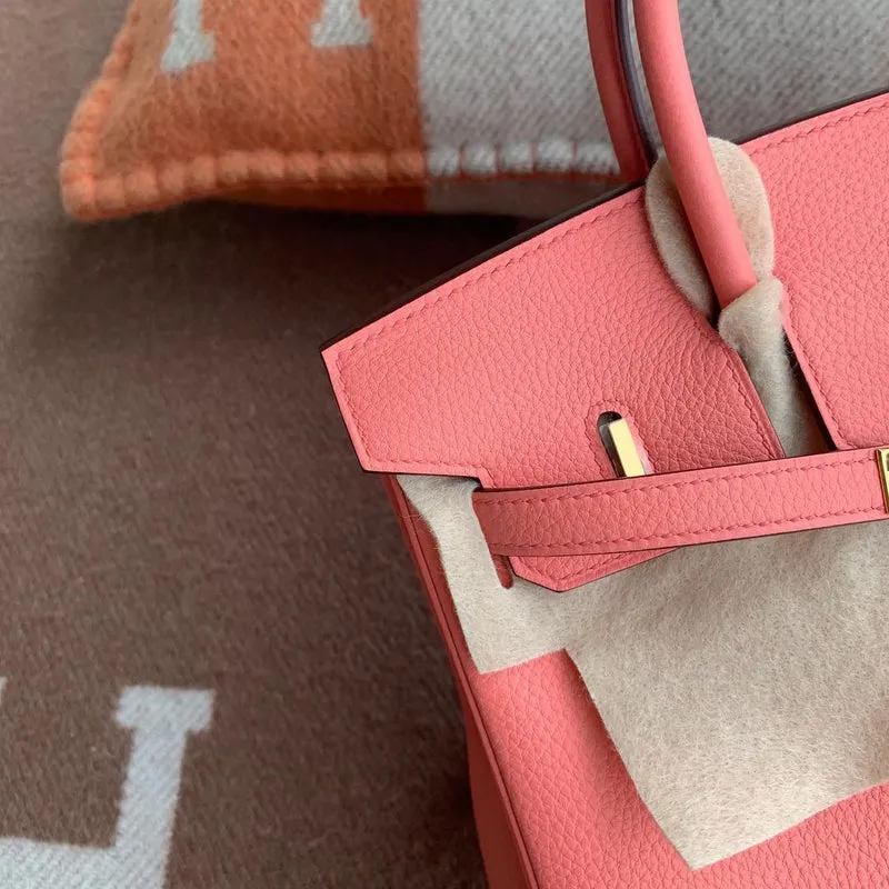 BIRKIN 25 TOGO LEATHER ROSE D'ETE WITH GOLD HARDWARE (GHW) - 4
