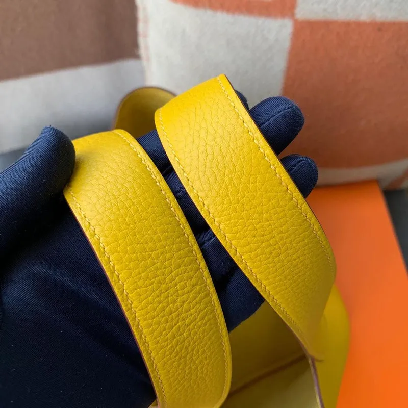 PICOTIN 22 LOCK CLEMENCE LEATHER JAUNE AMBRE WITH GOLD HARDWARE (GHW) - 2