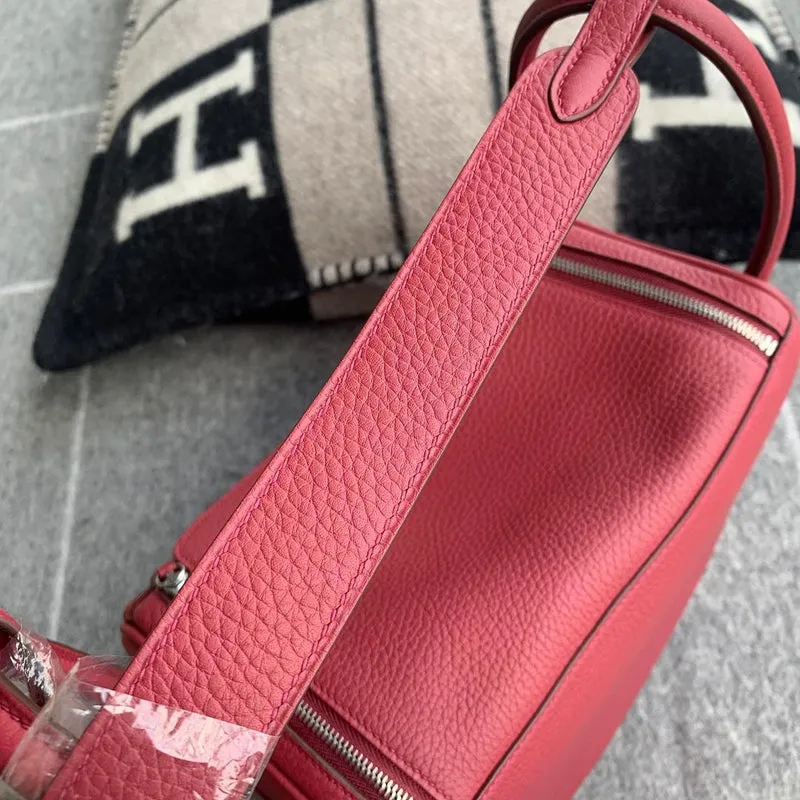 LINDY 26 CLEMENCE LEATHER ROUGE GRENAT WITH PALLADIUM HARDWARE (PHW) - 6