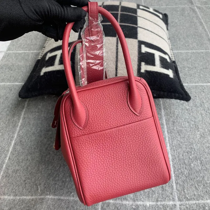 LINDY 26 CLEMENCE LEATHER ROUGE GRENAT WITH PALLADIUM HARDWARE (PHW) - 4