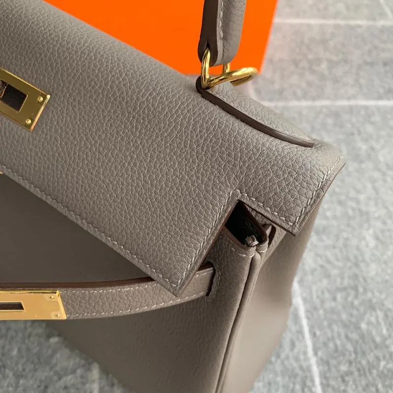 KELLY 28 TOGO LEATHER ETAIN WITH GOLD HARDWARE (GHW) - 3