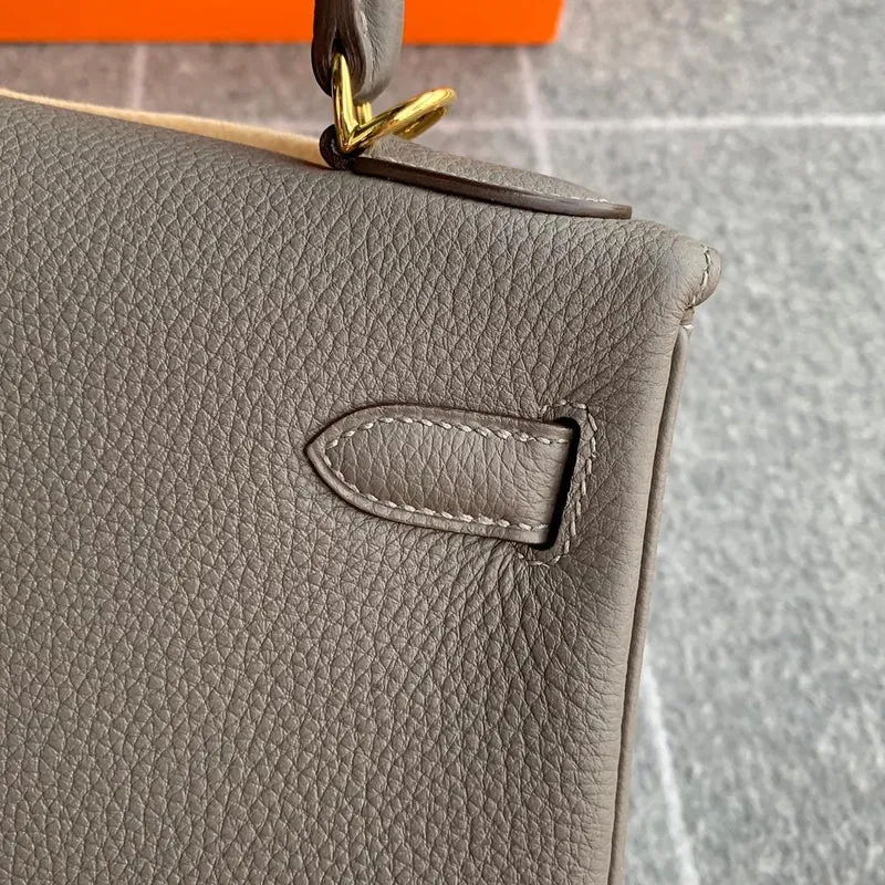 KELLY 28 TOGO LEATHER ETAIN WITH GOLD HARDWARE (GHW) - 5