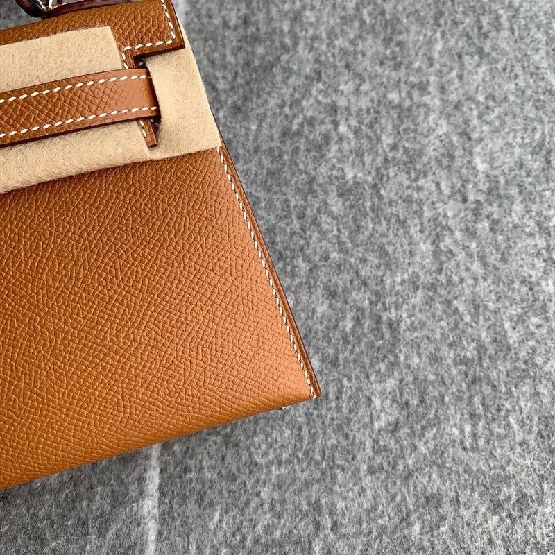 MINI KELLY II (20) EPSOM LEATHER GOLD WITH PALLADIUM HARDWARE (PHW) - 3
