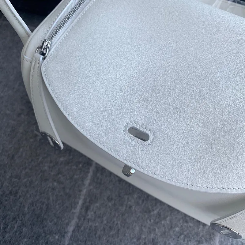 LINDY 26 SWIFT LEATHER BLANC (WHITE) WITH PALLADIUM HARDWARE (PHW) - 3