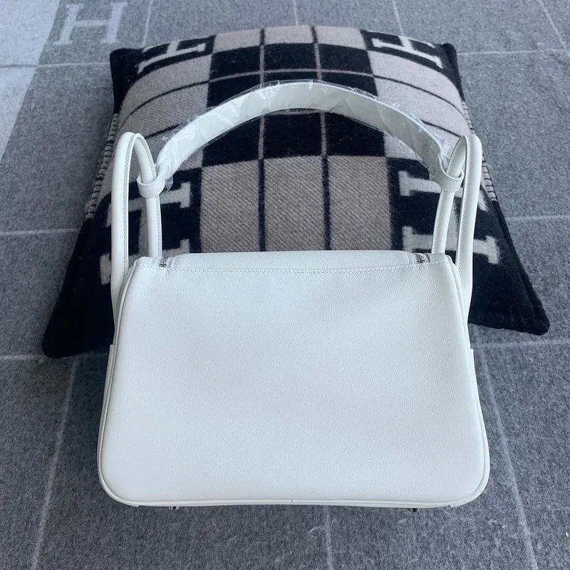 LINDY 26 SWIFT LEATHER BLANC (WHITE) WITH PALLADIUM HARDWARE (PHW) - 2