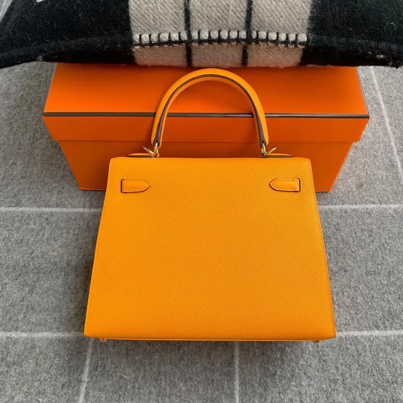 KELLY 25 EPSOM LEATHER SUN YELLOW WITH GOLD HARDWARE (GHW) - 2
