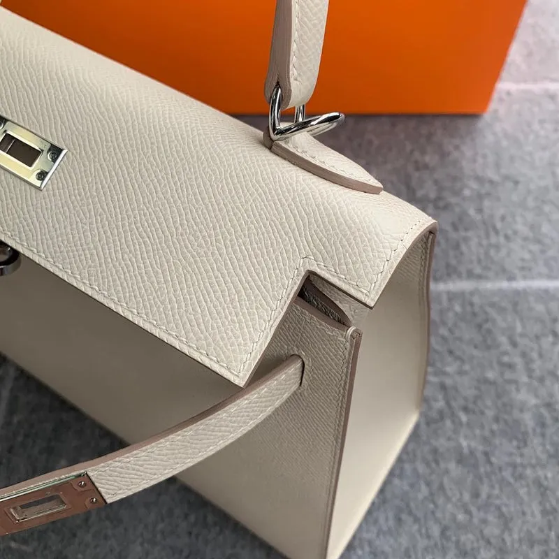 KELLY 25 EPSOM LEATHER CRAIE WITH PALLADIUM HARDWARE (PHW) - 3
